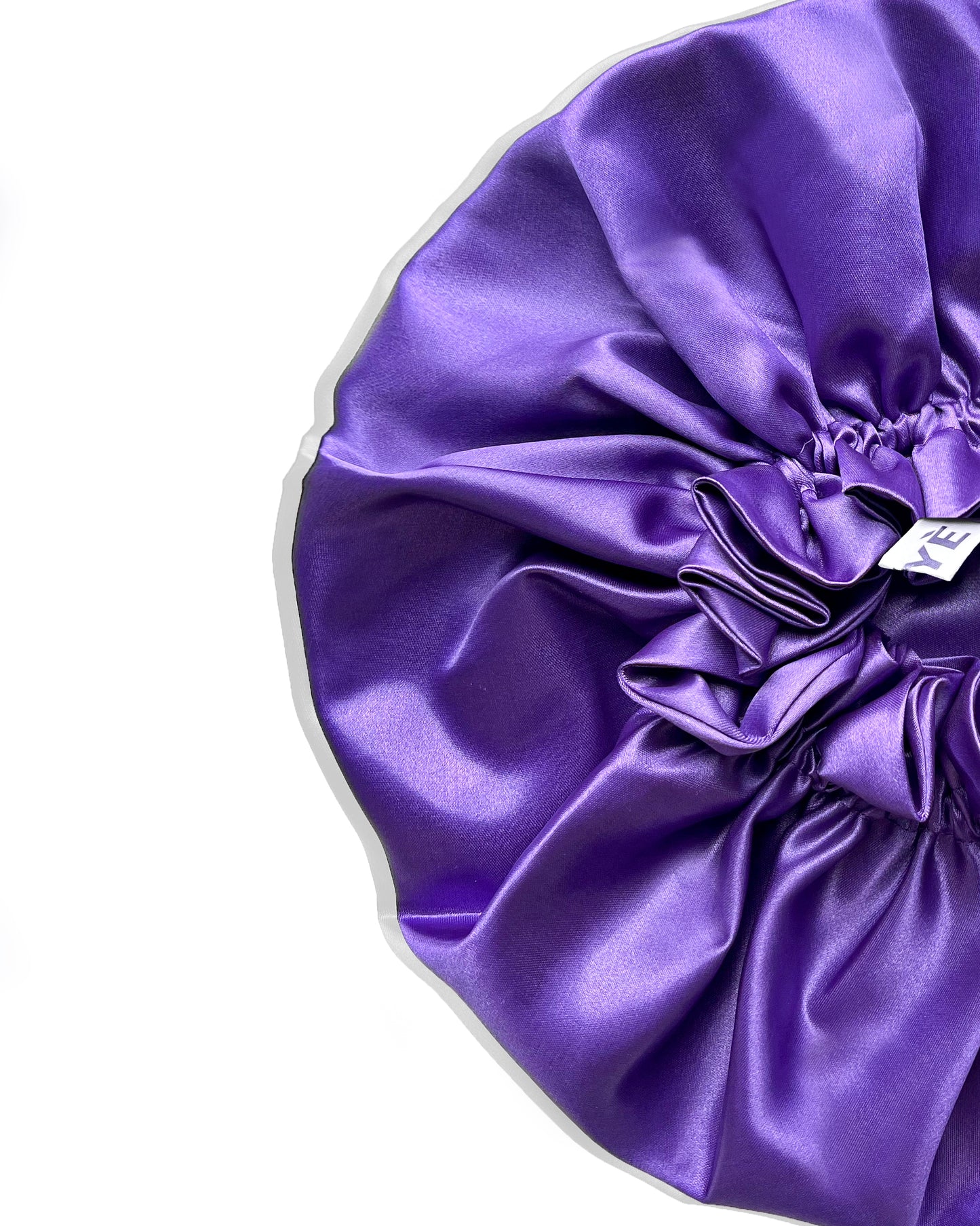 Reversible Ruffle Satin Bonnet – Classic Single Colour